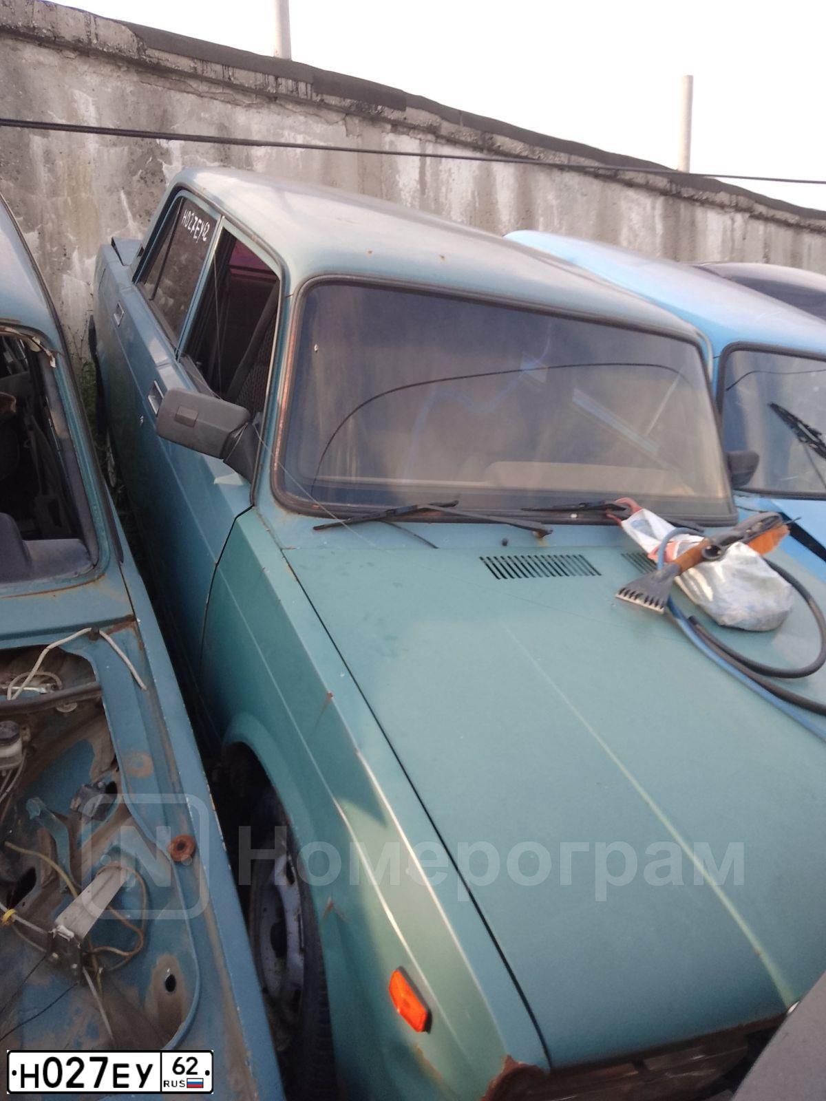 Фото автомобиля LADA 2107, 2005 — госномер Н027ЕУ62. Цвет: СЕРО-СИНИЙ