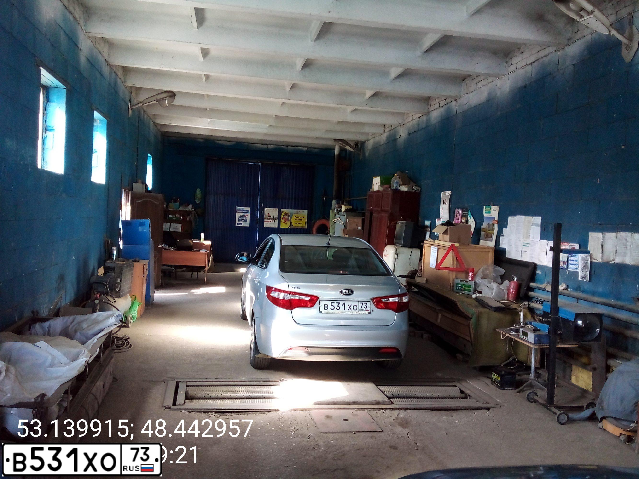 Фото автомобиля KIA RIO, 2013 — госномер В531ХО73. Цвет: Серебристый