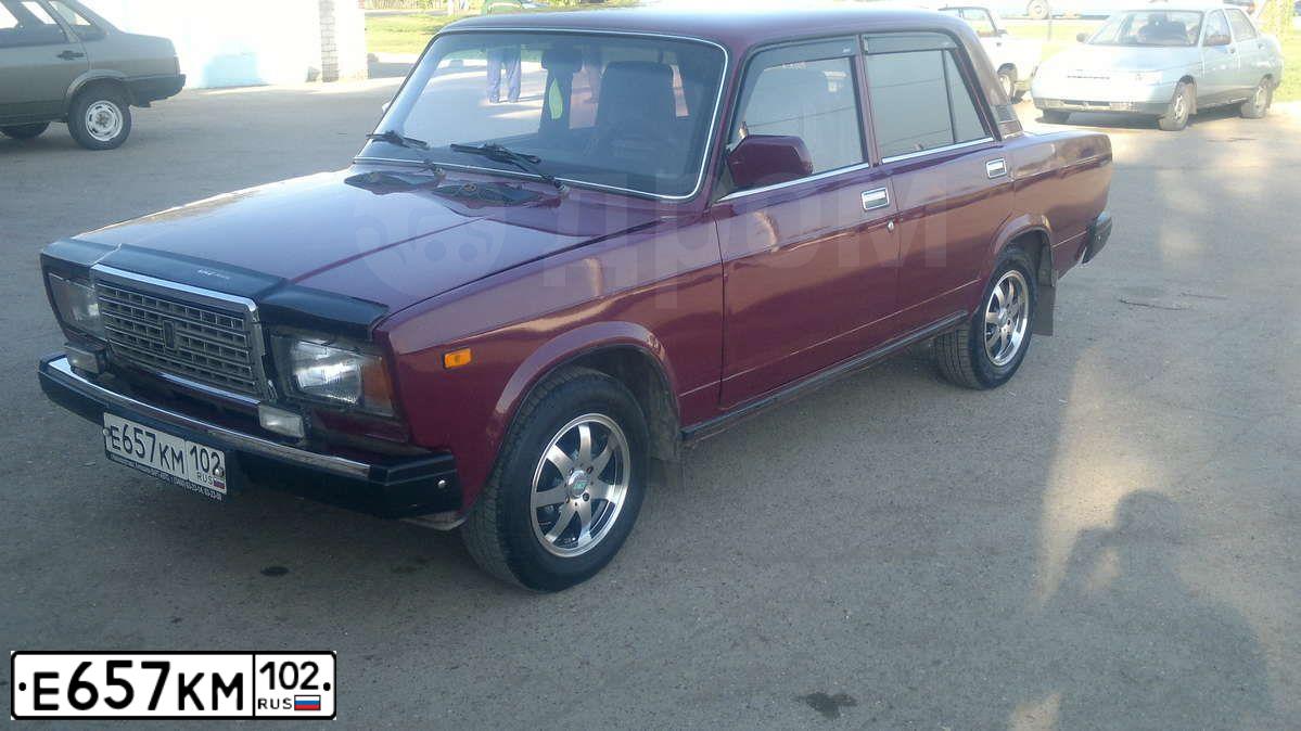 Фото автомобиля LADA 2107, 2004 — госномер Е657КМ102. Цвет: ТЕМНО-БОРДОВЫЙ