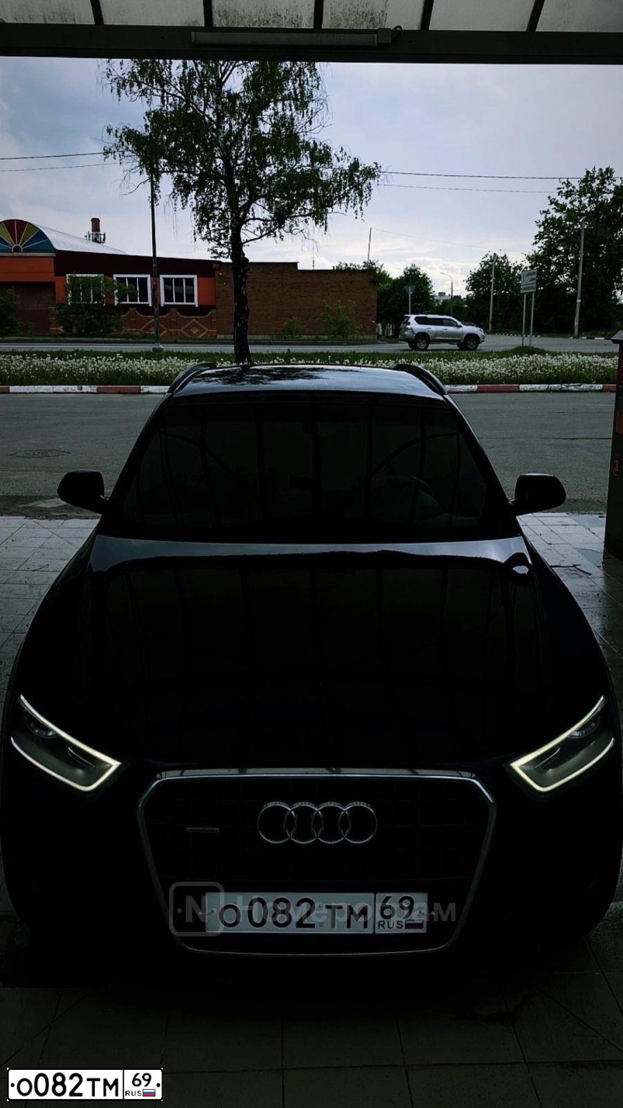 Фото автомобиля AUDI Q3, 2014 — госномер О082ТМ69. Цвет: ЧЕРНЫЙ