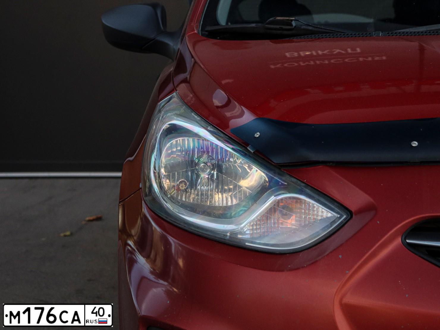 Фото автомобиля HYUNDAI SOLARIS, 2011 — госномер М176СА40. Цвет: КРАСНЫЙ ГРАНАТ