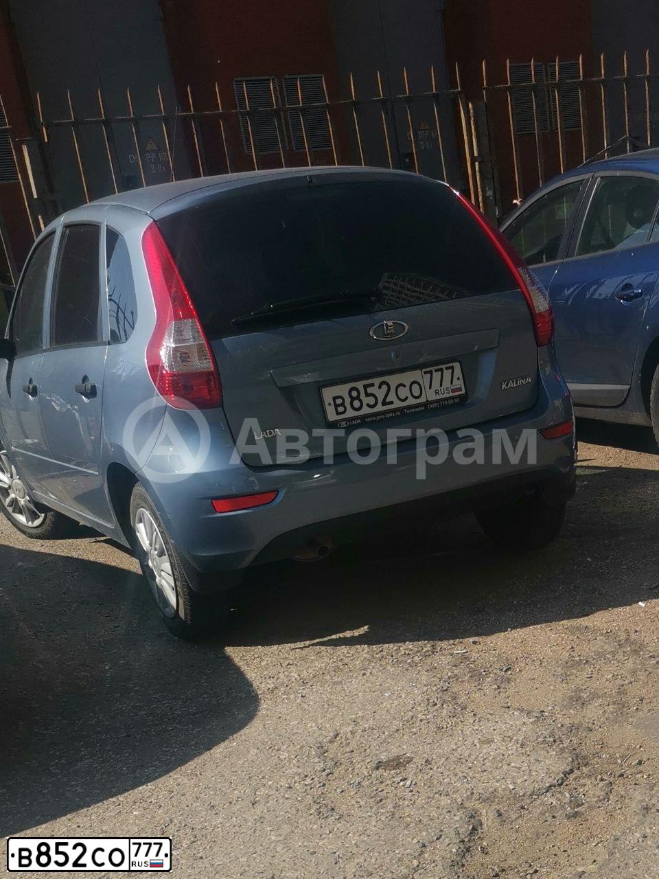 Фото автомобиля LADA 2192 KALINA, 2015 — госномер В852СО777. Цвет: СЕРЕБРИСТО-ГОЛУБОЙ