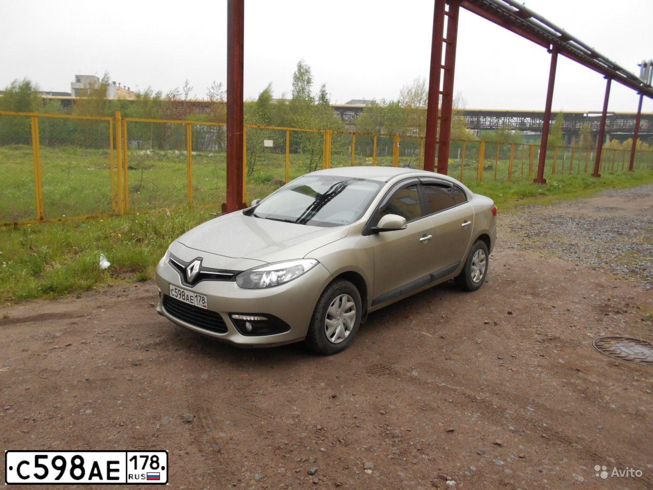 Фото автомобиля RENAULT FLUENCE, 2014 — госномер С598АЕ178. Цвет: БЕЖЕВЫЙ