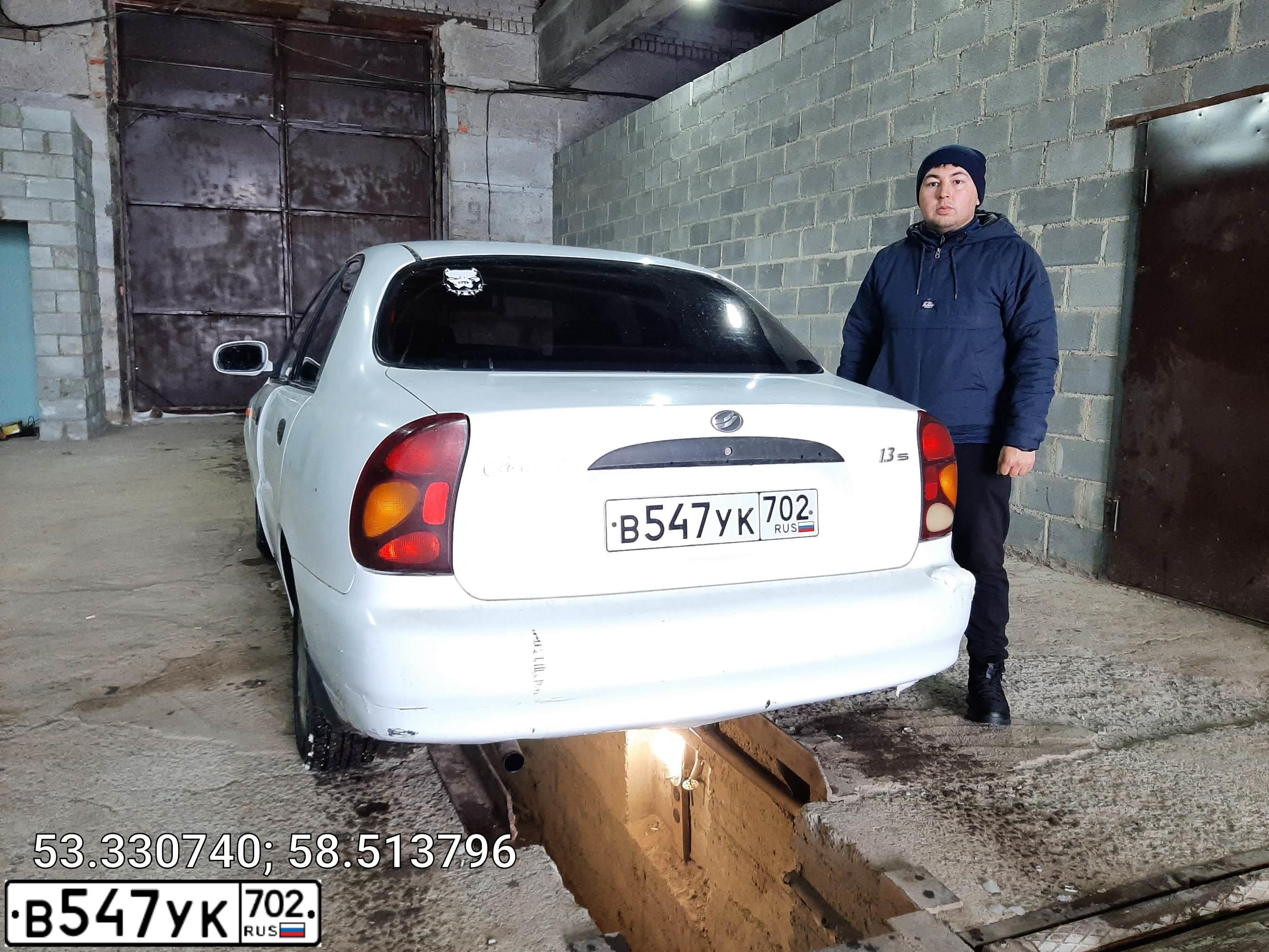 Фото автомобиля ZAZ CHANCE, 2012 — госномер В547УК702. Цвет: Белый