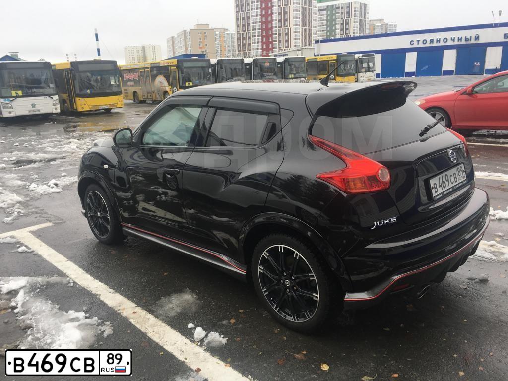 Фото автомобиля NISSAN JUKE, 2013 — госномер В654СУ186. Цвет: ЧЕРНЫЙ