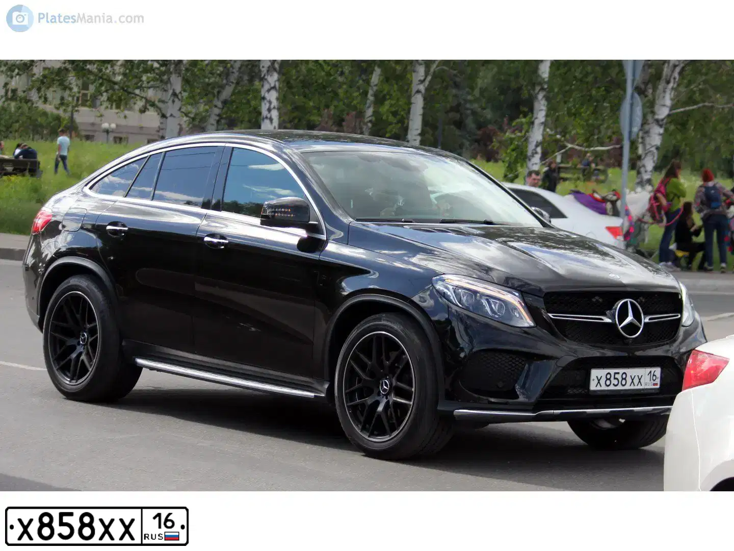 Фото автомобиля MERCEDES-BENZ GLE 400 4MATIC, 2016 — госномер О576ОС716. Цвет: ЧЕРНЫЙ