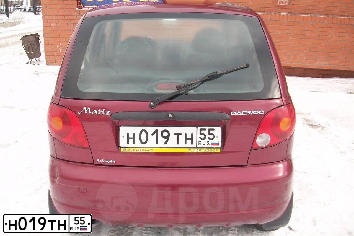 Фото автомобиля DAEWOO MATIZ, 2007 — госномер Н019ТН55. Цвет: ВИШНЕВЫЙ