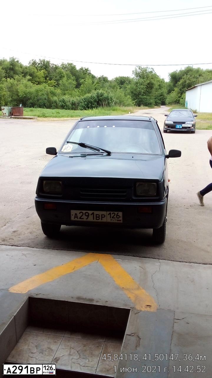 Фото автомобиля SEAZ OKA, 2005 — госномер А291ВР126. Цвет: СЕРО-ЗЕЛЕНЫЙ(ЗОЛОТО ИНКОВ)