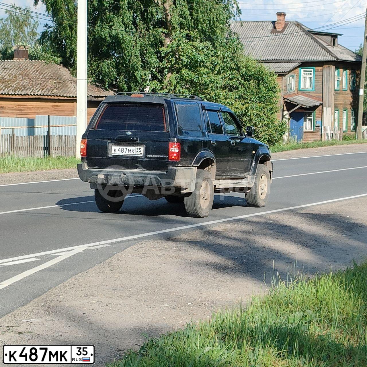 Фото автомобиля GREAT WALL SAFE, 2008 — госномер К487МК35. Цвет: ЧЕРНЫЙ