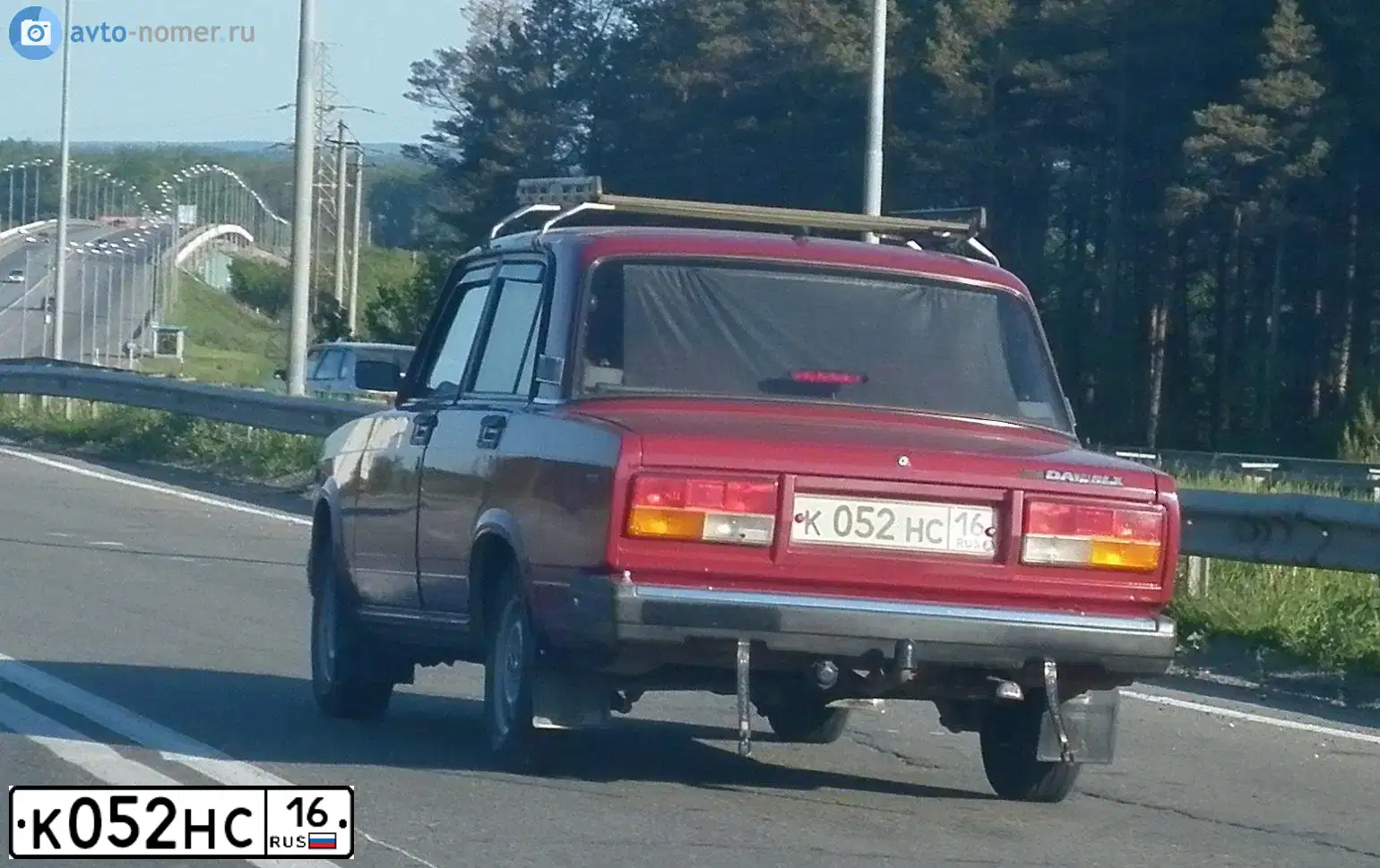 Фото автомобиля ВАЗ 21074, 1996 — госномер Р847МА716. Цвет: ВИШНЕВЫЙ