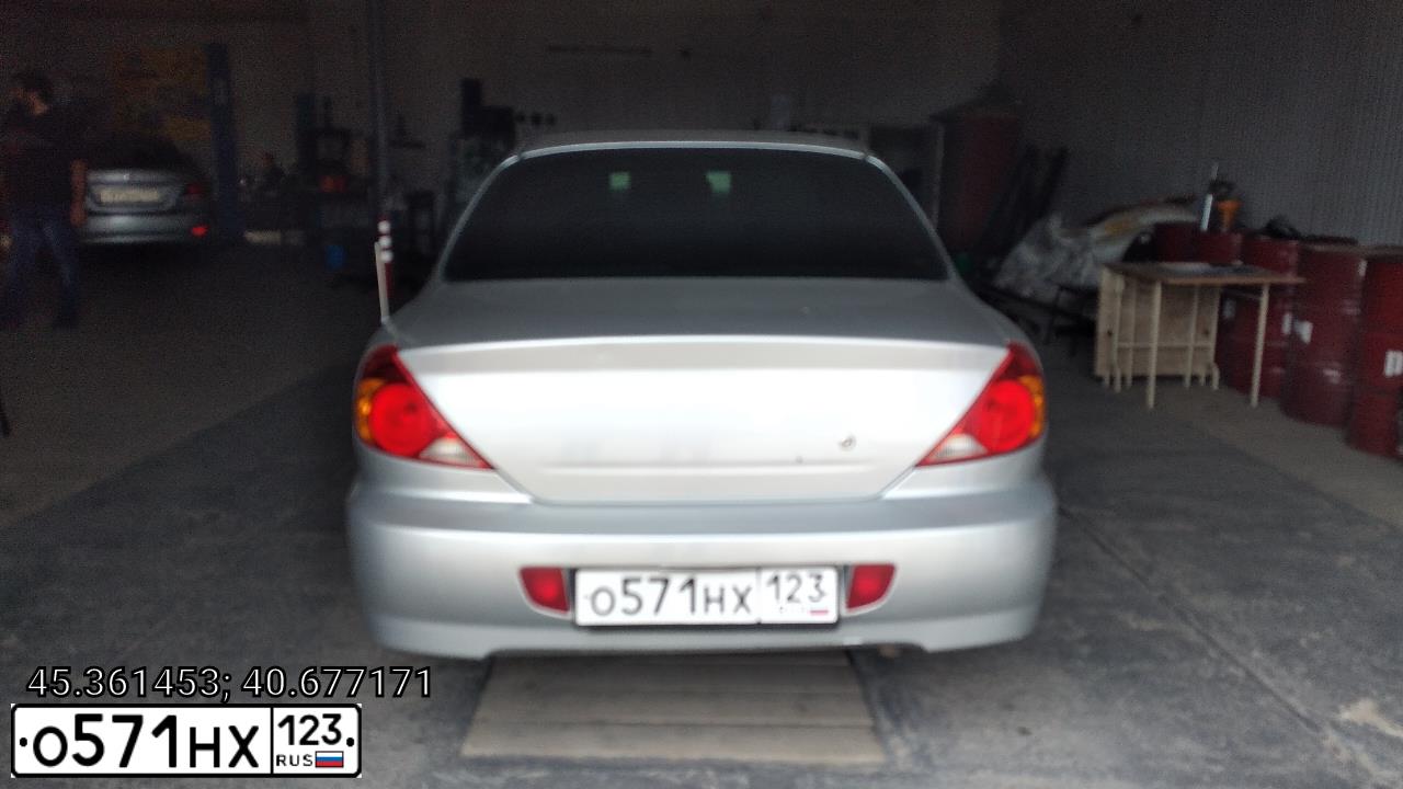 Фото автомобиля KIA SPECTRA, 2007 — госномер С022СК116. Цвет: АЛМАЗНОЕ СЕРЕБРО