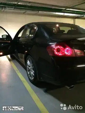 Фото автомобиля INFINITI G, 2010 — госномер С832ОУ750. Цвет: ЧЕРНЫЙ