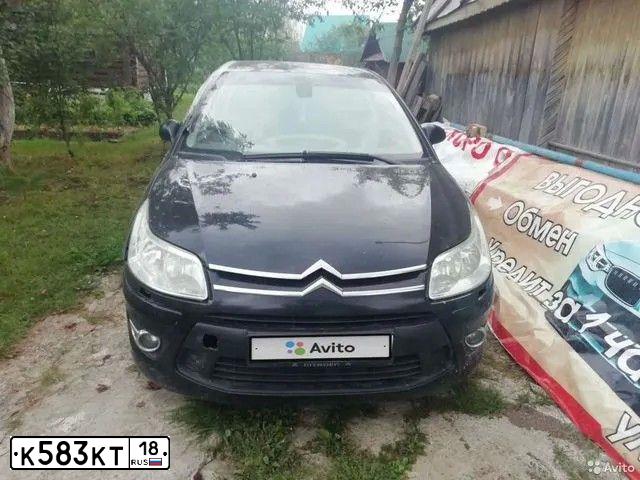 Фото автомобиля CITROEN C4, 2008 — госномер В854ХТ18. Цвет: ЧЕРНЫЙ