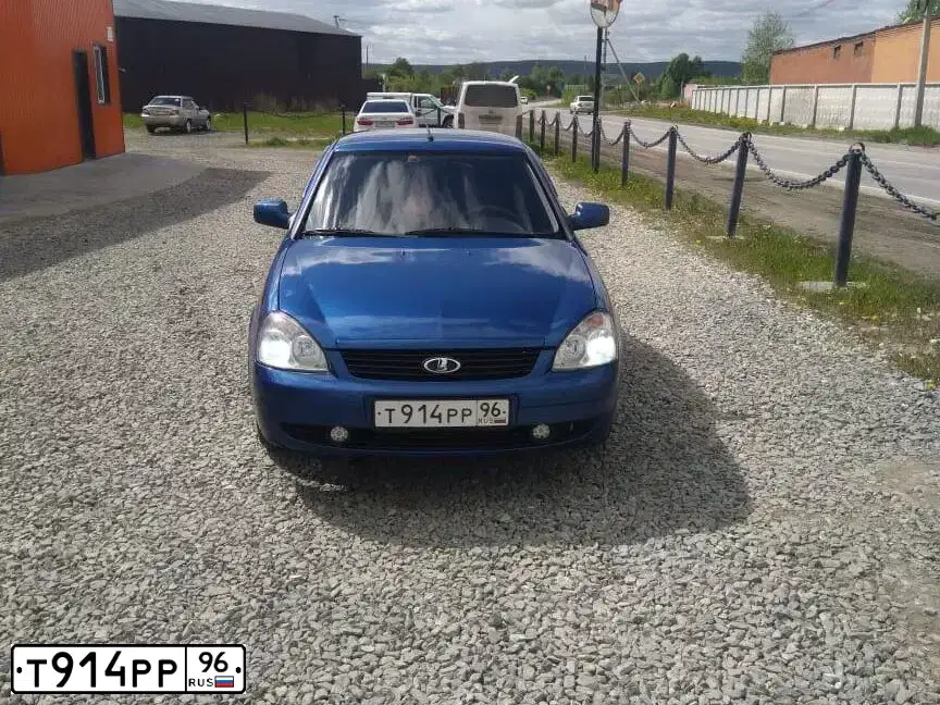 Фото автомобиля LADA 2170 PRIORA, 2008 — госномер Т914РР96. Цвет: синий