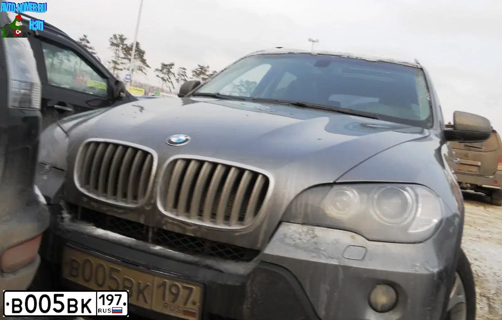 Фото автомобиля BMW X5, 2008 — госномер В005ВК197. Цвет: ЧЕРНЫЙ