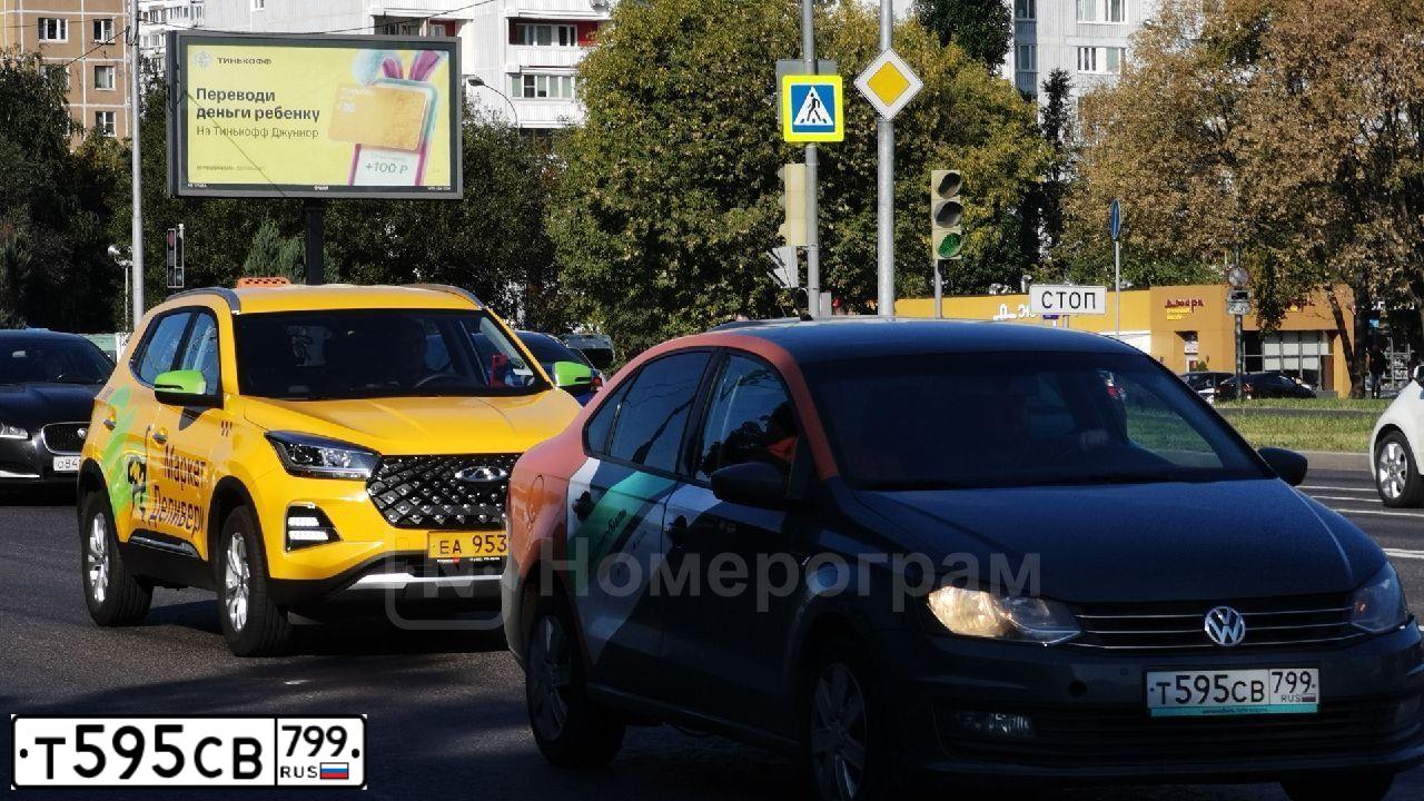 Фото автомобиля VOLKSWAGEN POLO, 2019 — госномер Т595СВ799. Цвет: СЕРО-СИНИЙ