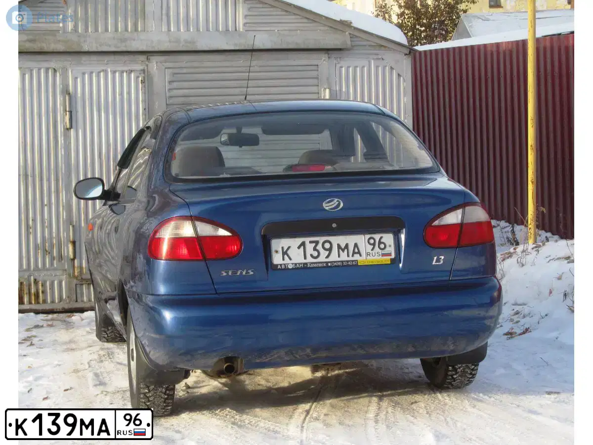 Фото автомобиля ZAZ SENS, 2007 — госномер С026УЕ72. Цвет: СИНИЙ