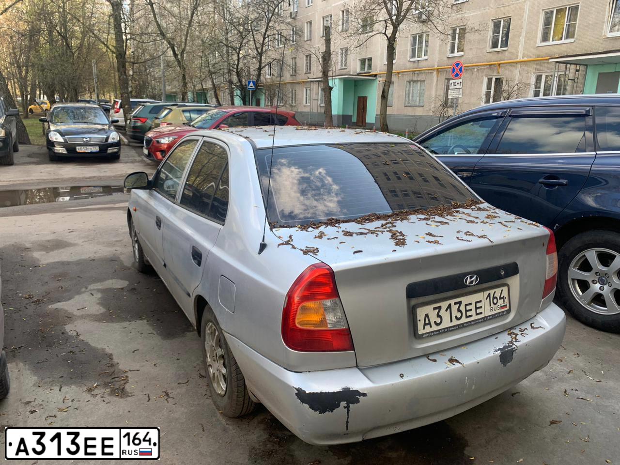 Фото автомобиля TAGAZ ACCENT, 2007 — госномер А313ЕЕ164. Цвет: СЕРЕБРИСТЫЙ