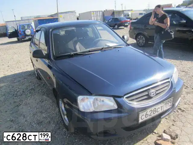 Фото автомобиля TAGAZ ACCENT, 2008 — госномер А515УТ161. Цвет: синий