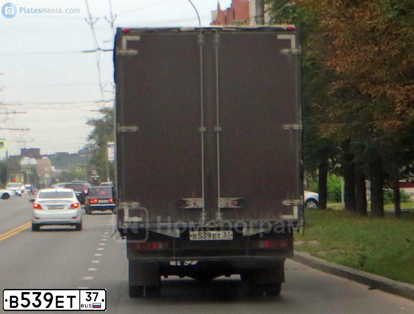 Фото автомобиля GAZ 3302 GAZEL, 2011 — госномер В539ЕТ37. Цвет: СЕРЫЙ