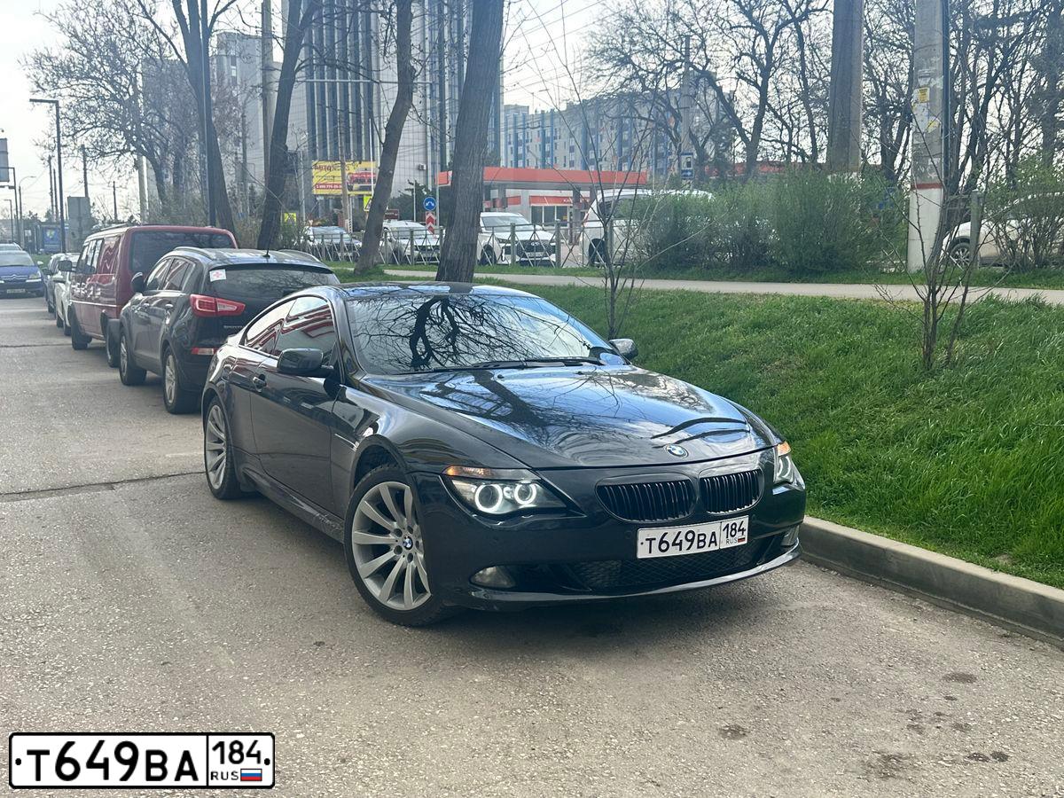 Фото автомобиля BMW SERIE 6, 2008 — госномер М569ОС199. Цвет: ЧЕРНЫЙ