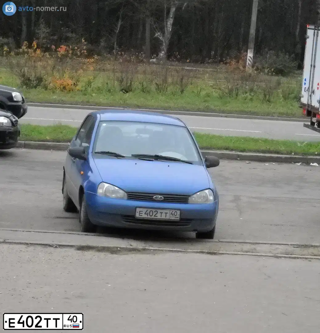 Фото автомобиля LADA 1118 KALINA, 2007 — госномер В842ВХ156. Цвет: синий