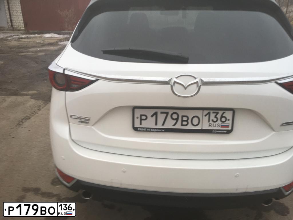 Фото автомобиля MAZDA CX-5, 2019 — госномер Р179ВО136. Цвет: БЕЛЫЙ ПЕРЛАМУТР