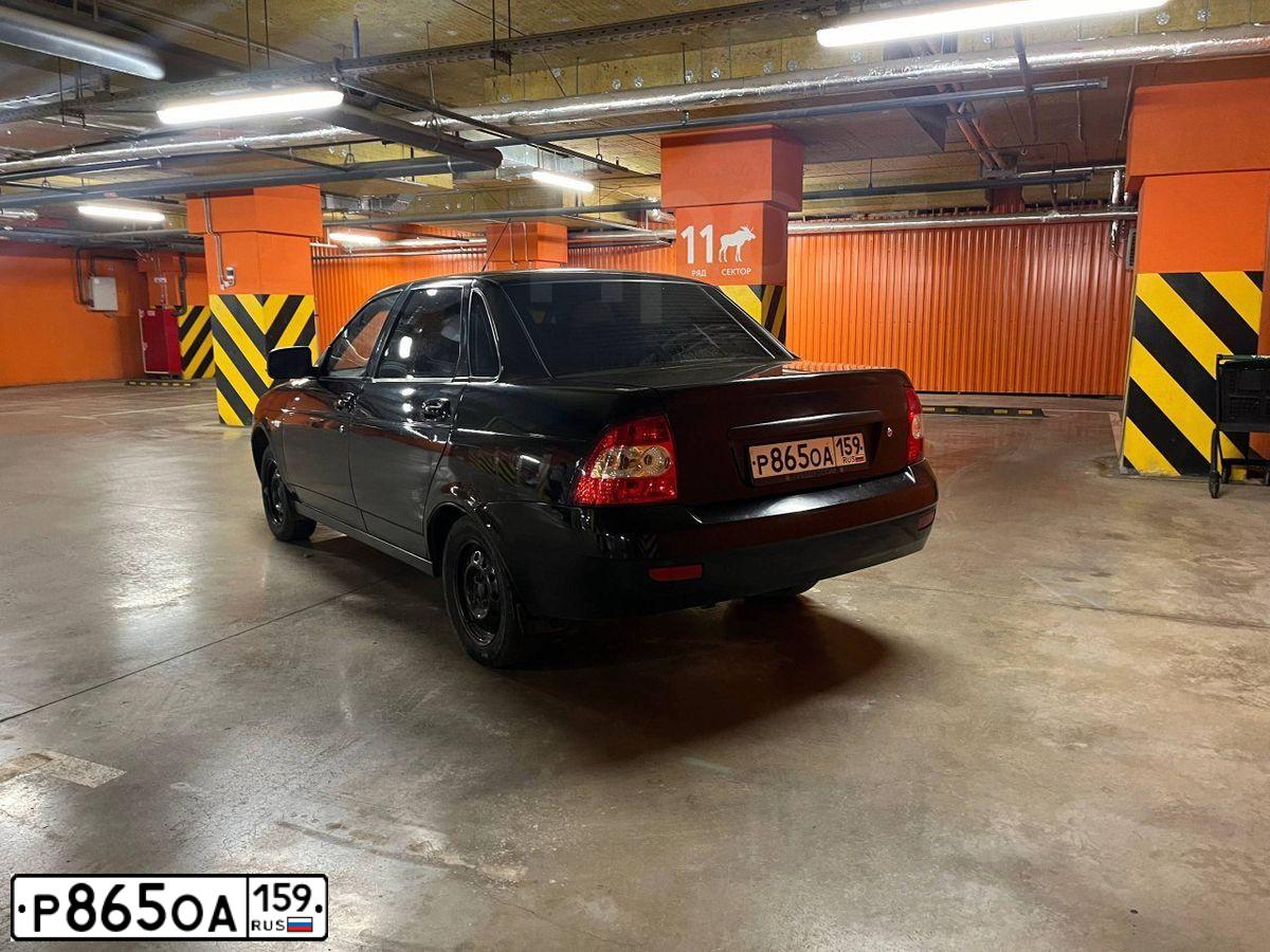 Фото автомобиля LADA 2170 PRIORA, 2012 — госномер Р865ОА159. Цвет: СИНЕ- ЧЕРНЫЙ