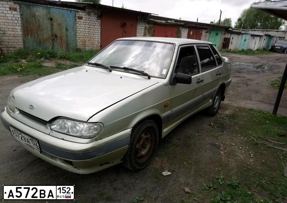 Фото автомобиля LADA 2115 SAMARA, 2005 — госномер А572ВА152. Цвет: СЕРЕБРИСТО-БЕЖЕВЫЙ
