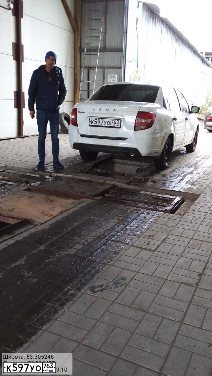 Фото автомобиля LADA 219070 LADA GRANTA, 2019 — госномер М569ВУ763. Цвет: Белый