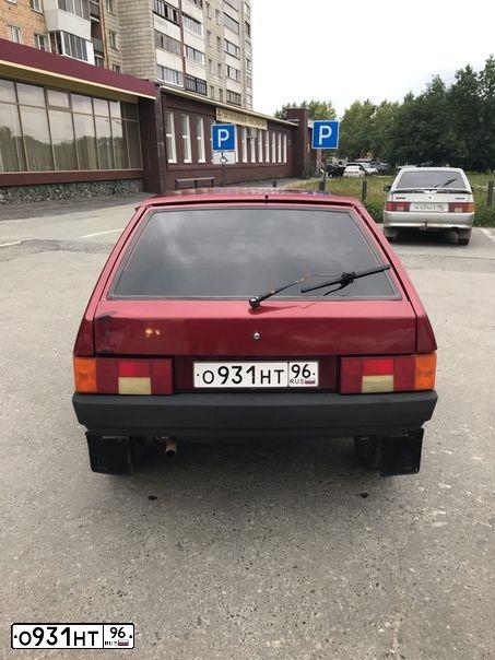 Фото автомобиля LADA 2109 SAMARA, 2004 — госномер О931НТ96. Цвет: МАЛИНОВЫЙ
