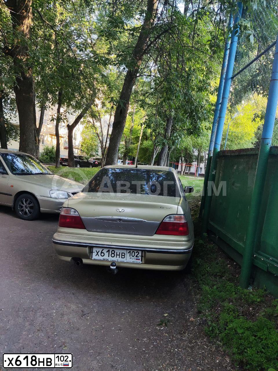 Фото автомобиля DAEWOO O NEXIA, 2008 — госномер Х618НВ102. Цвет: ПЕСОЧНО-БЕЖЕВЫЙ