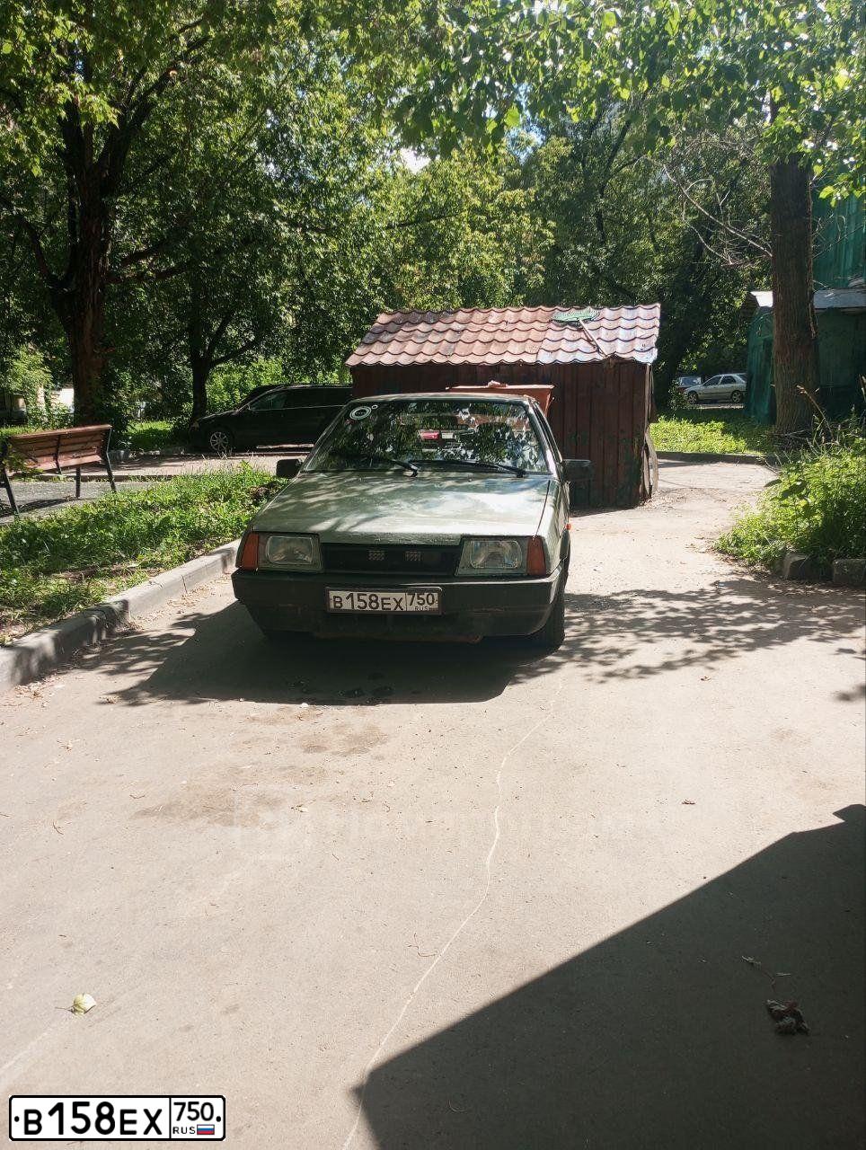 Фото автомобиля LADA 2108 SAMARA, 2001 — госномер В158ЕХ750. Цвет: Серый