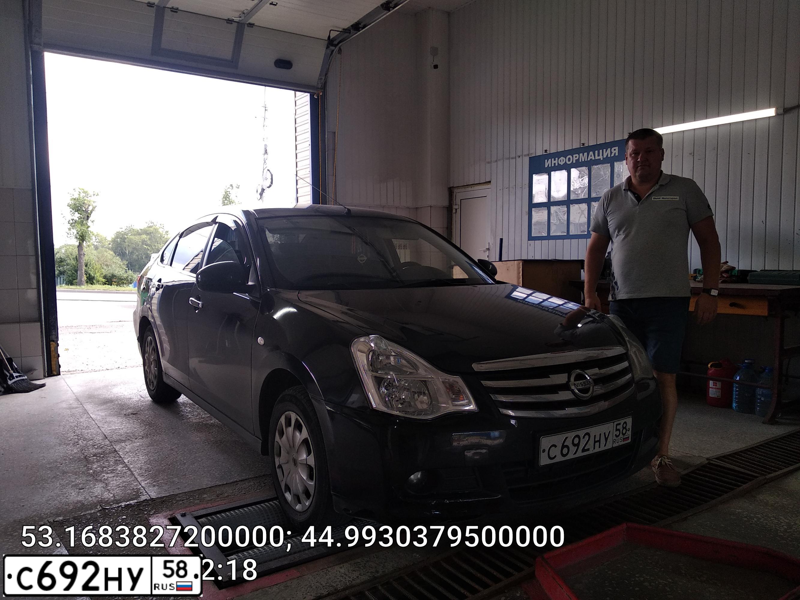 Фото автомобиля NISSAN ALMERA /AVTOVAZ/, 2016 — госномер О829КУ152. Цвет: ЧЕРНЫЙ