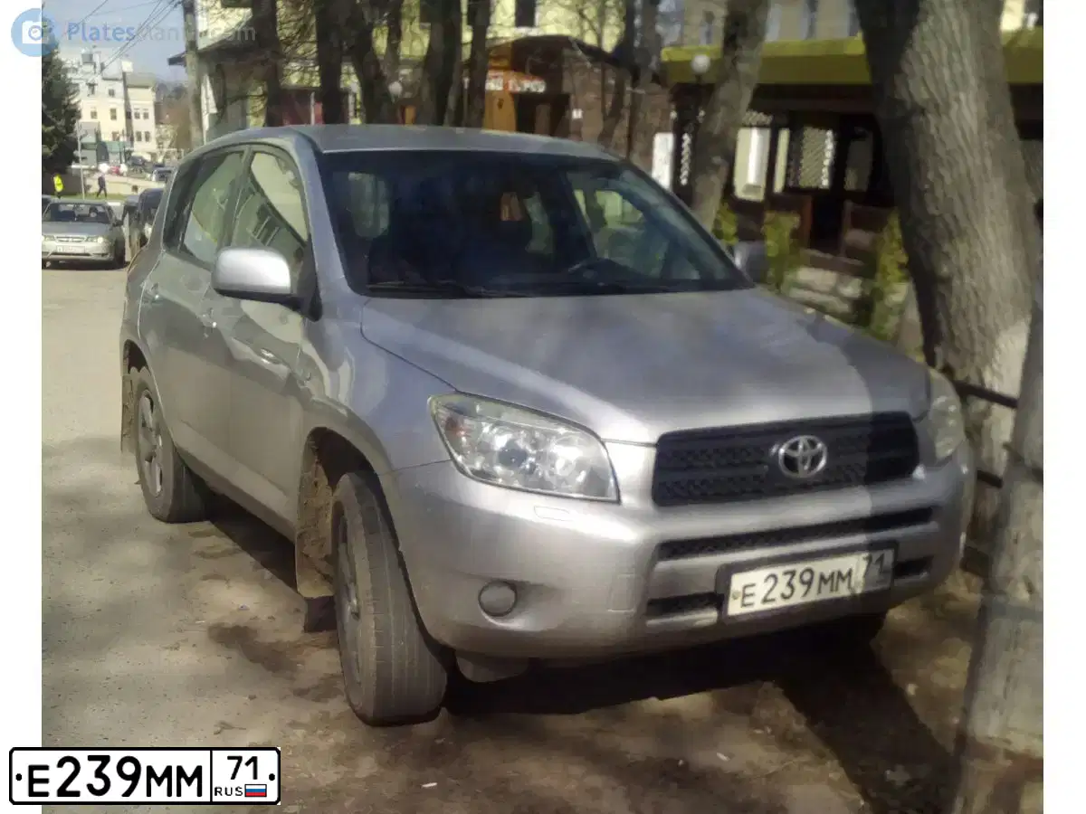 Фото автомобиля TOYOTA RAV4, 2006 — госномер Е239ММ71. Цвет: серебристый