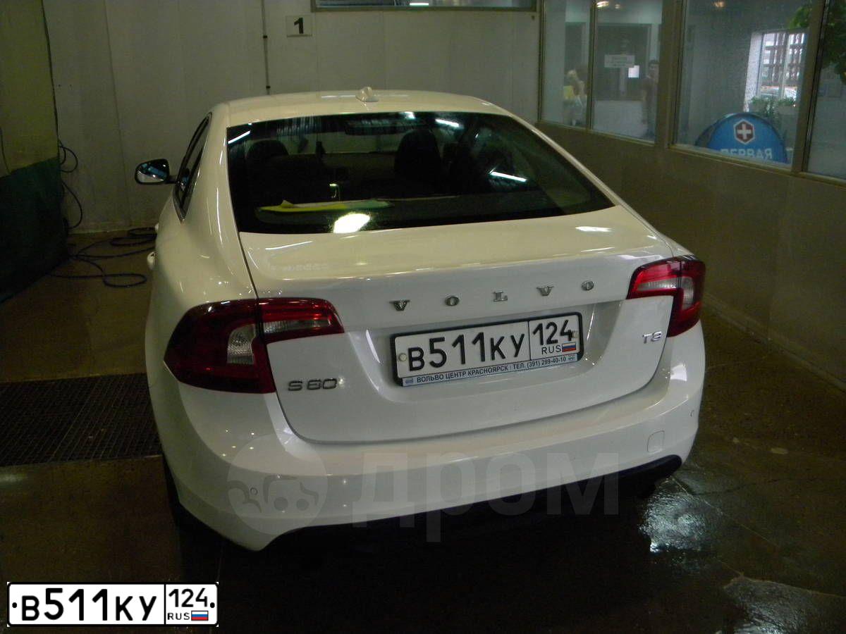 Фото автомобиля VOLVO S60, 2012 — госномер В511КУ124. Цвет: БЕЛЫЙ