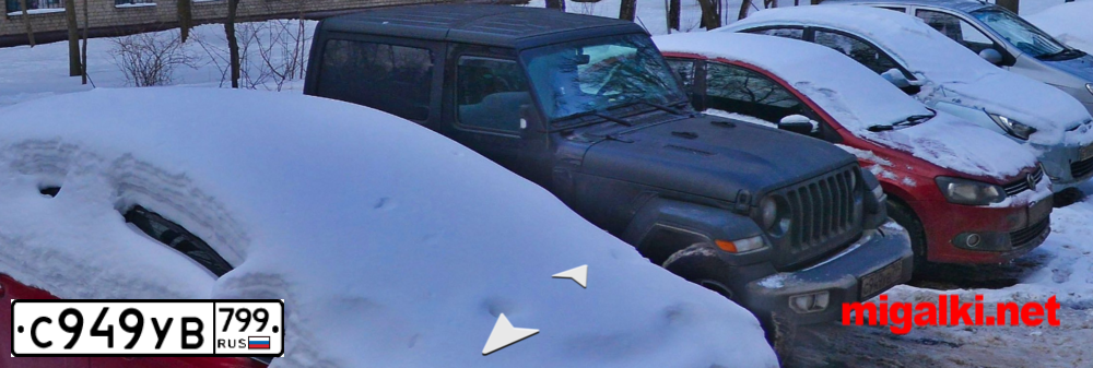 Фото автомобиля JEEP WRANGLER, 2018 — госномер Н429НУ799. Цвет: ЧЕРНЫЙ