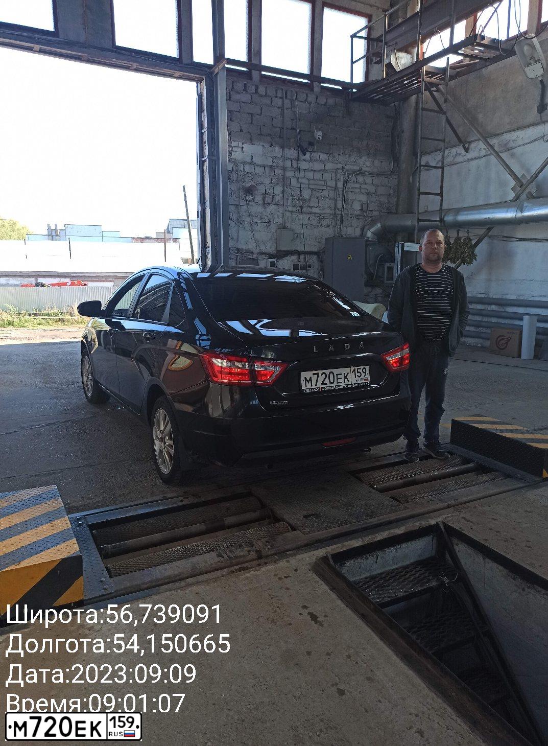 Фото автомобиля LADA VESTA, 2018 — госномер М720ЕК159