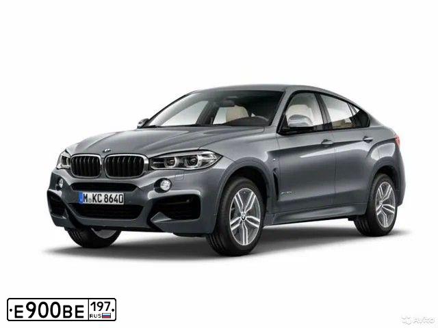 Фото автомобиля BMW X6, 2019 — госномер Е900ВЕ197. Цвет: Серый