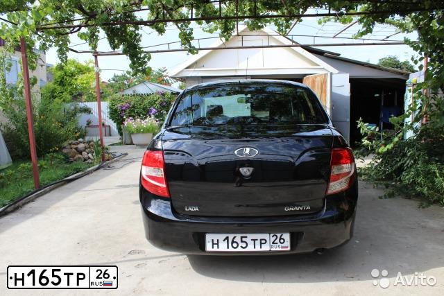Фото автомобиля LADA 2190 GRANTA, 2013 — госномер М301КС07. Цвет: Сине-Черный