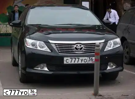 Фото автомобиля TOYOTA CAMRY, 2012 — госномер С777УО36. Цвет: ЧЕРНЫЙ