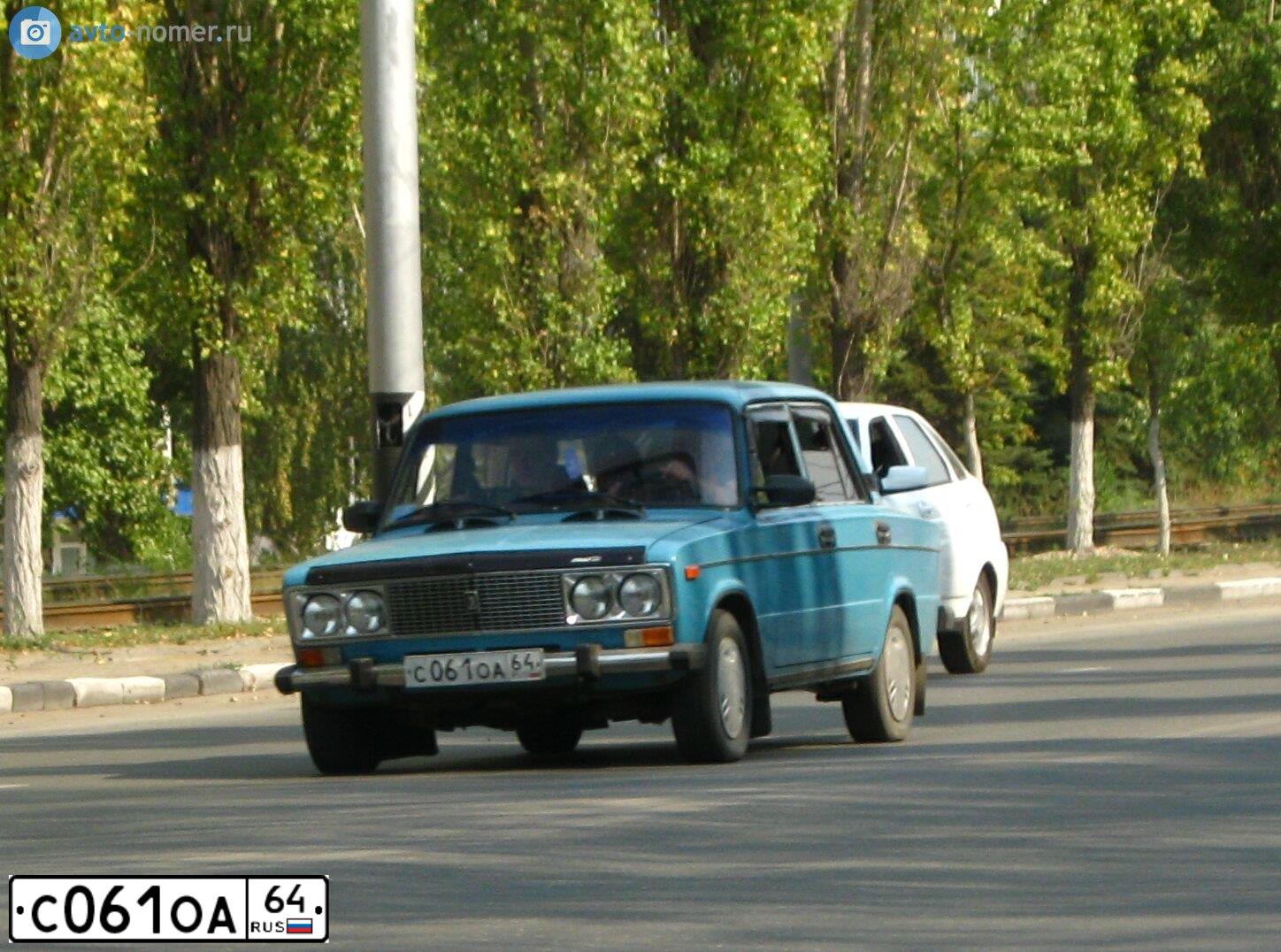 Фото автомобиля LADA 2106, 1994 — госномер С061ОА64. Цвет: ГОЛУБОЙ