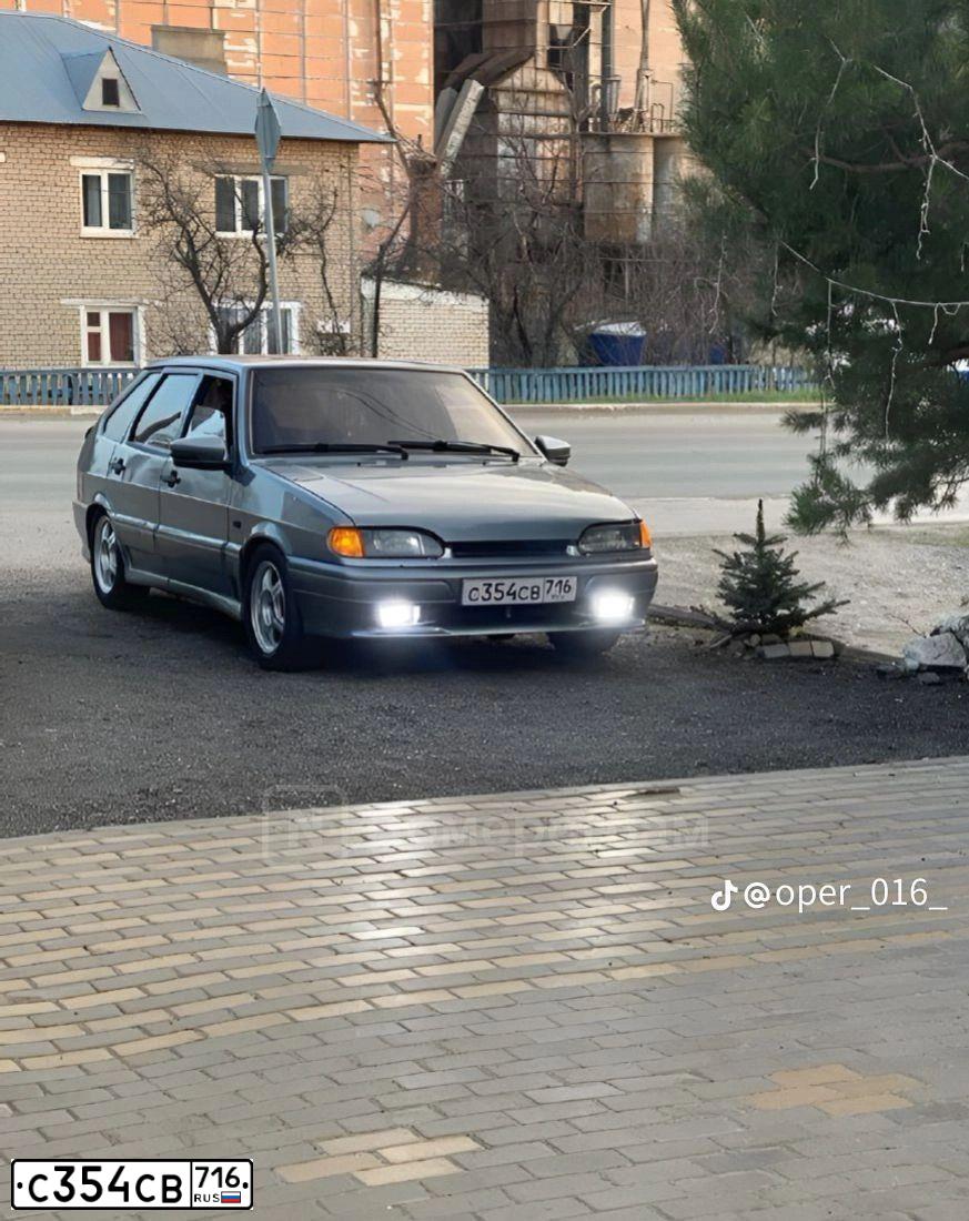 Фото автомобиля LADA 2114 SAMARA, 2007 — госномер С354СВ716. Цвет: средний серо-зеленый металлик