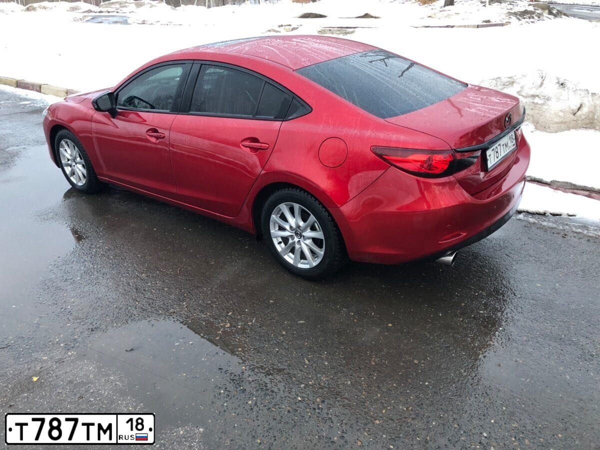 Фото автомобиля MAZDA 6, 2013 — госномер Т787ТМ18. Цвет: Красный