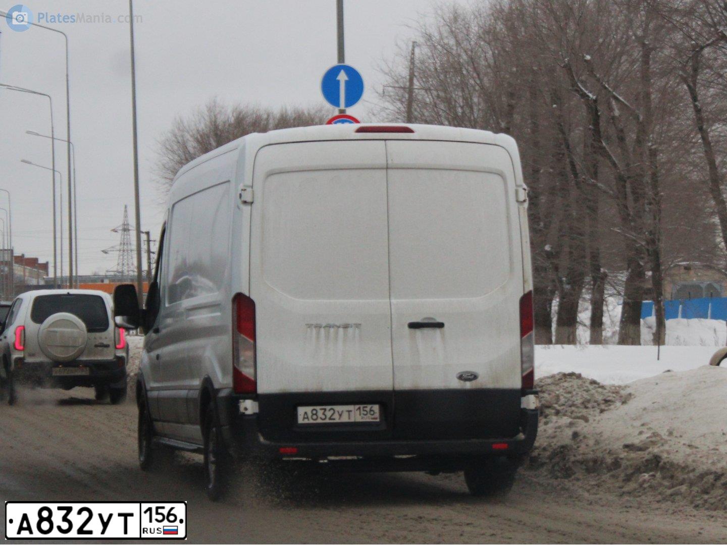 Фото автомобиля FORD TRANSIT, 2020 — госномер А832УТ156. Цвет: Белый