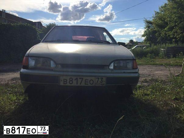 Фото автомобиля LADA 2114 SAMARA, 2003 — госномер В817ЕО73. Цвет: СЕРЕБ ЖЕЛТО-ЗЕЛЕНЫЙ