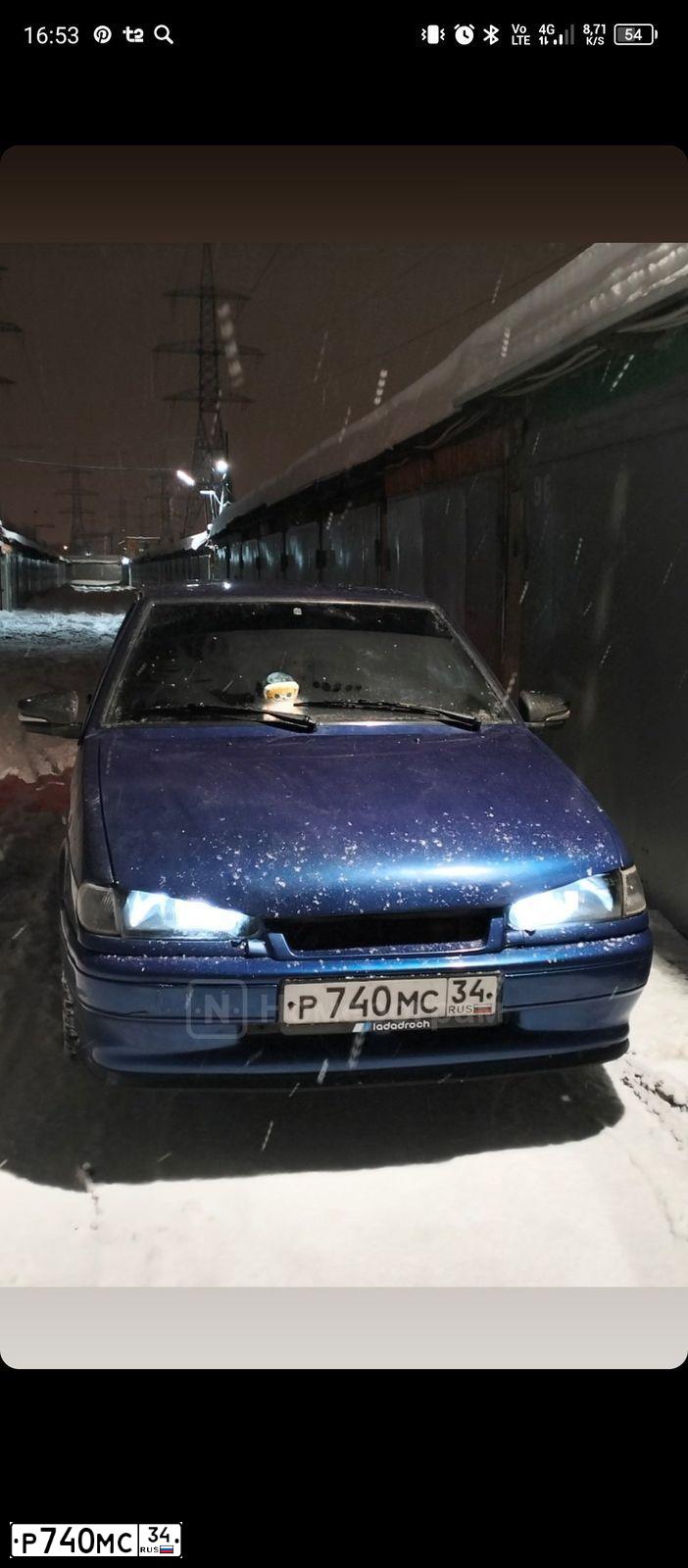 Фото автомобиля LADA 2114 SAMARA, 2003 — госномер Р740МС34. Цвет: СЕРЕБРИСТЫЙ ЯРКО-СИНИЙ