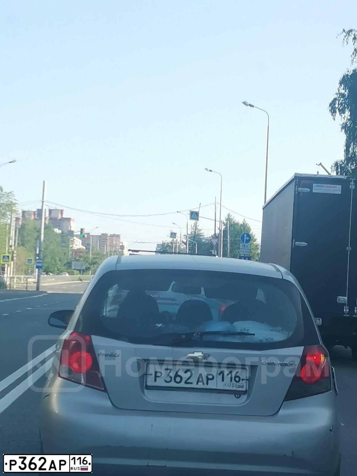 Фото автомобиля CHEVROLET AVEO, 2007 — госномер Р362АР116. Цвет: СЕРЕБРИСТЫЙ