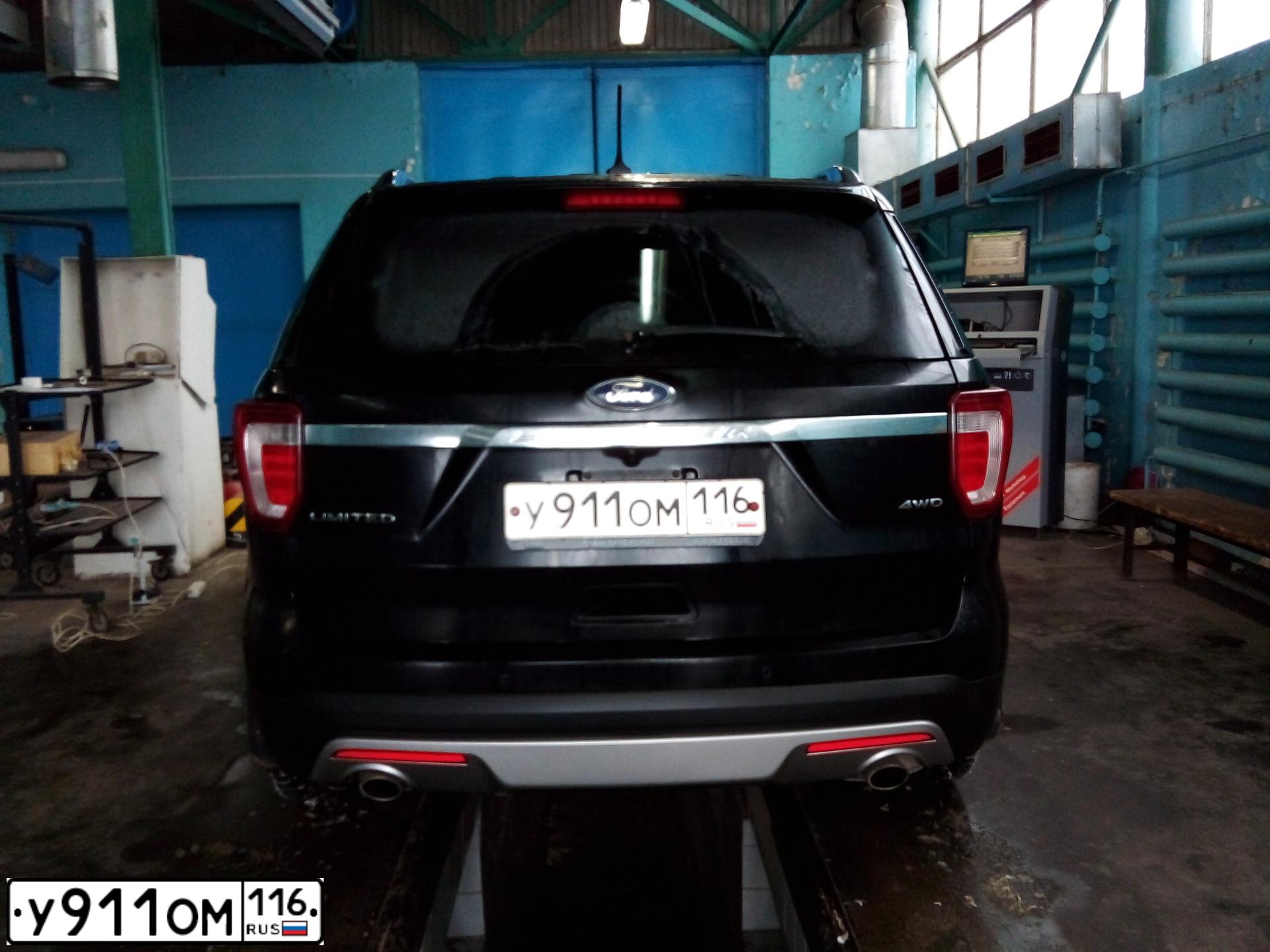 Фото автомобиля ФОРД EXPLORER, 2017 — госномер Н117РН702. Цвет: ЧЕРНЫЙ