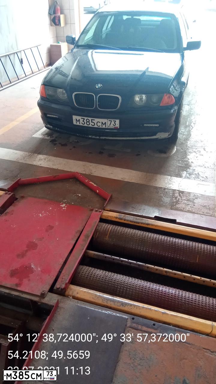 Фото автомобиля BMW SERIE 3, 1999 — госномер М385СМ73. Цвет: СИНИЙ ТЕМНЫЙ